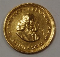 Lot 129 - South Africa, 1961 gold 1 rand, Jan van...