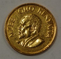 Lot 128 - Kenya, 1966 gold 100 shillings, Jomo Kenyatta,...