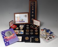 Lot 117 - Mixed lot of British and USA coins and coin...