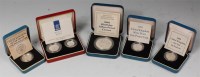 Lot 171 - Great Britain, five cased silver proof coins...