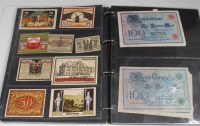 Lot 214 - Germany, folder of approx 160 banknotes and...