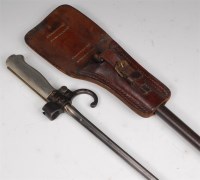 Lot 267 - A French model 1886 Lebel bayonet, having a...