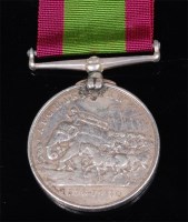 Lot 274 - An Afghanistan (1878-80) campaign medal, named...