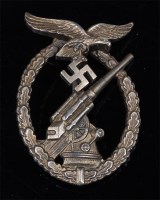 Lot 280 - A German Anti-Aircraft Flak badge, stamped...