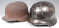 Lot 291 - A German model 1935 steel helmet, lacking...