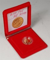 Lot 142 - Great Britain, cased 1980 gold half proof...