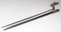 Lot 318 - A Martini Henry 1871 pattern socket bayonet,...