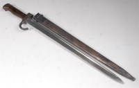 Lot 321 - A French model 1892 bayonet, the 42cm single...