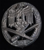 Lot 353 - A German General Assault "50" badge.