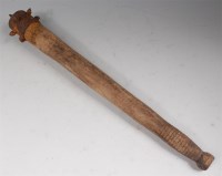 Lot 369 - A WW I trench club having a wrought iron...