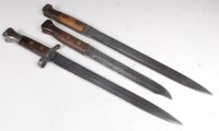 Lot 391 - A British pattern 1888 bayonet, the 30cm blade...