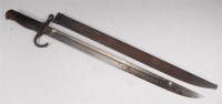 Lot 408 - A Japanese 1897 pattern Ariska bayonet, the...