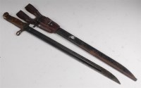 Lot 419 - A Japanese 1897 pattern Arisaka bayonet,...