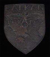 Lot 422 - A German Army Merit Balkan 1944-1945 arm shield.