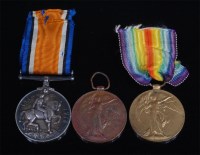 Lot 423 - A WW I British War medal, naming 3539. PTE....