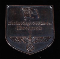 Lot 430 - A German Kreigsmarine honour prize plaque.