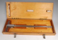 Lot 438 - A mid-20th century steel depth gauge, stamped...