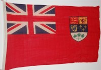 Lot 341 - A WW II Canadian Red Ensign flag, dated 1943,...