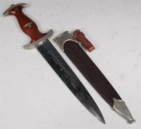 Lot 465 - A German Third Reich SA dagger, the 22cm...