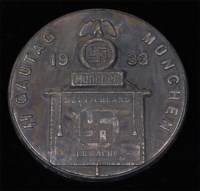 Lot 468 - A German Third Reich 1933 SS Gautag Munchen...