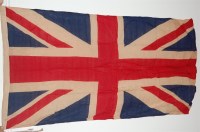 Lot 340 - A WW II British Union flag, printed to the...