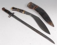 Lot 482 - A 1907 pattern Enfield bayonet, together with...