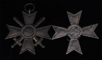 Lot 490 - A WW II German War Merit Cross 1st Class with...