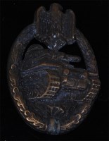 Lot 492 - A German Tank Battle badge in bronze.