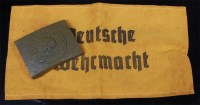 Lot 494 - A German Wehrmacht belt buckle, together with...