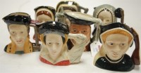 Lot 197 - A set of seven Royal Doulton character jugs;...