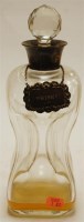 Lot 223 - A late Victorian glass decanter of hourglass...
