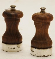Lot 228 - A pair of mid-20th century silver mounted...