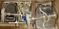 Lot 252 - A small collection of silver plated wares to...