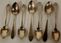 Lot 293 - A set of four Georg Jensen sterling silver...