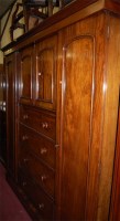 Lot 1102 - A Victorian mahogany gentleman's wardrobe, the...