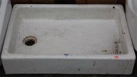 Lot 1114 - A white glazed stoneware butler's sink of good...