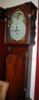 Lot 1135 - A George III mahogany longcase clock, having a...