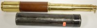 Lot 331 - An early 20th century brass and leather clad...