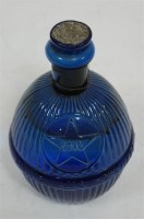 Lot 363 - A Harden's Star blue glass hand grenade