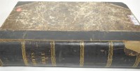 Lot 367 - An early 19th century leather and brass bound...
