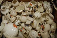 Lot 218 - A collection of crested cabinet china