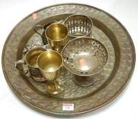 Lot 238 - A small collection of miscellaneous metalwares...