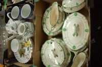 Lot 433 - Three boxes of miscellaneous china to include...