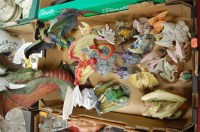 Lot 434 - A box of miscellaneous modern resin dragon...