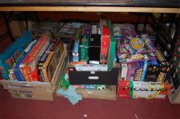 Lot 443 - A box of assorted children's toys and games to...