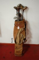 Lot 455 - A collection of various golf clubs