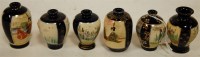 Lot 259 - A Japanese Meiji period satsuma miniature vase,...