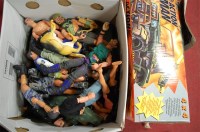 Lot 482 - A box of assorted loose Action Man figures...
