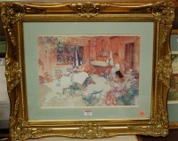 Lot 1003 - William Russell Flint - reproduction framed...