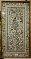 Lot 1006 - Late 19th century Chinese silkwork depicting...